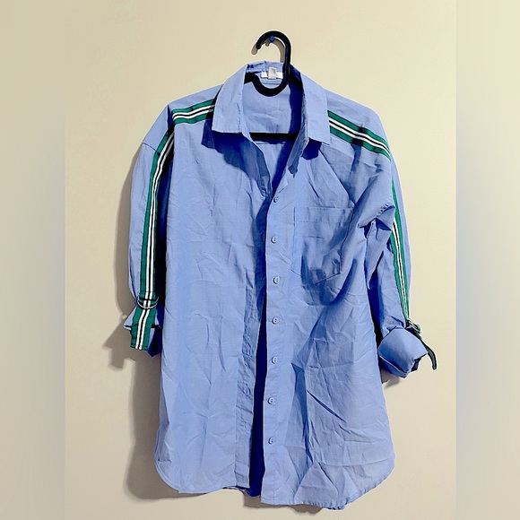 DETAIL POPLIN BLOUSE - Picture 1 of 2